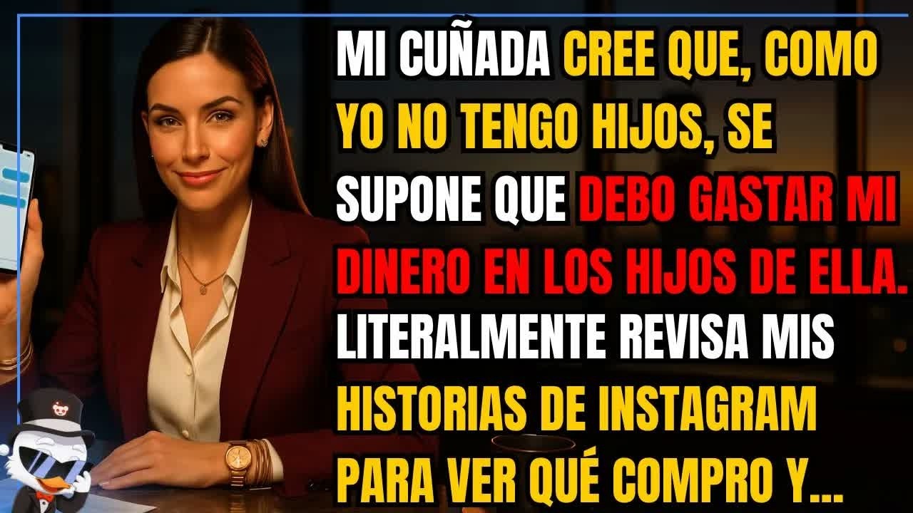 Mi cuñada cree que, como yo no tengo hijos, se supone que debo gastar mi dinero en los hijos