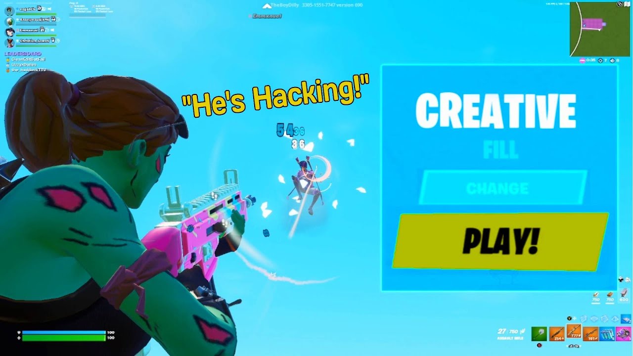 Aimbotting Toxic Kids In Creative Fill Lobbies