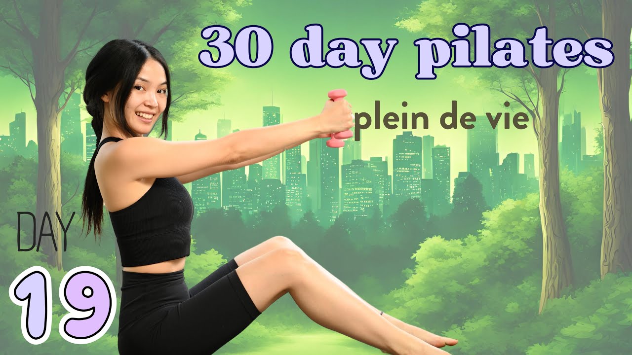 20 MIN PILATES WORKOUT FOR CREATIVITY & FEELING GOOD | 30 day Challenge - Day 19 Plein de Vie