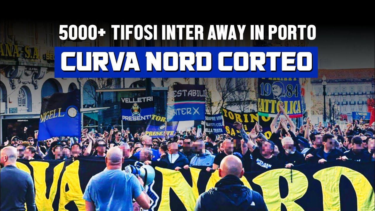 Porto - Inter | Corteo Curva Nord Milano In Porto | UEFA Champions League (14.03.23)