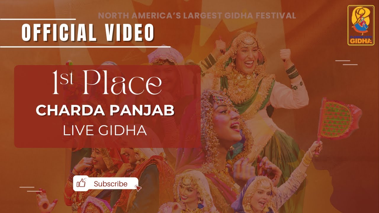 CHARDA PANJAB || 1st Place || Flower City Gidha 2025 || Live Gidha Category