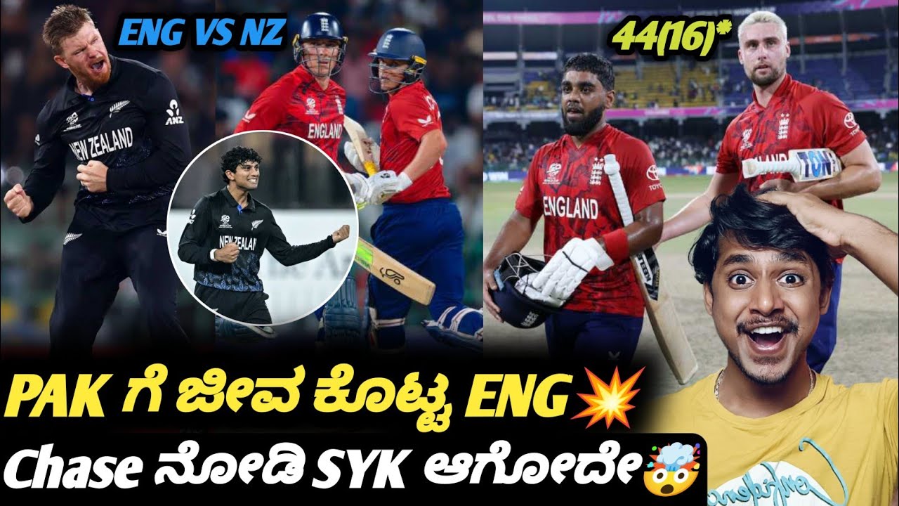 ICC T20 Worldcup 2026 ENG vs NZ super 8 review Kannada|Super 8 match review|Cricket analysis