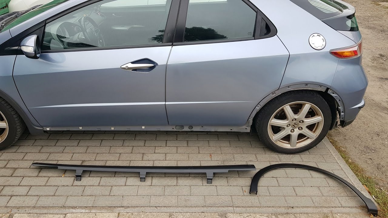 RENOWACJA PLASTIKÓW PROGI NADKOLA HONDA CIVIC 8 UFO - by Adam