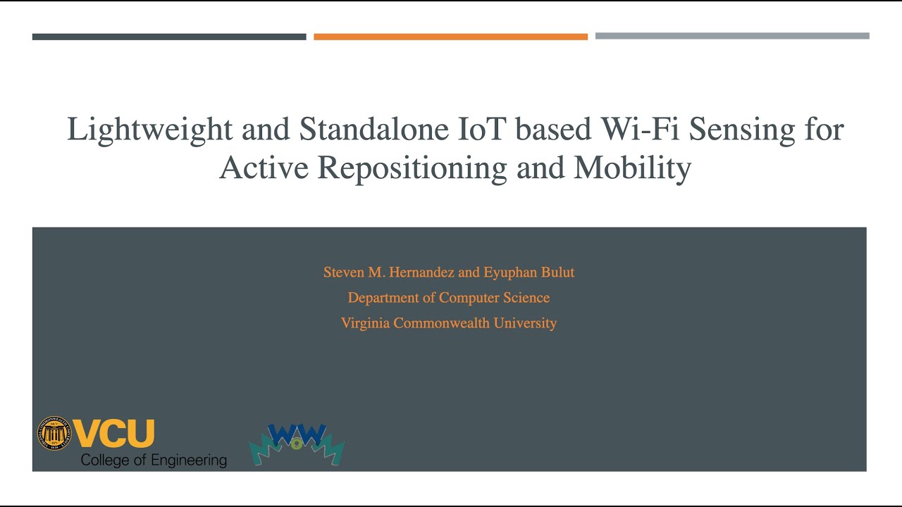 Lightweight and Standalone IoT based Wi-Fi Sensing for Active Repositioning and Mobility, WoWMoM2020