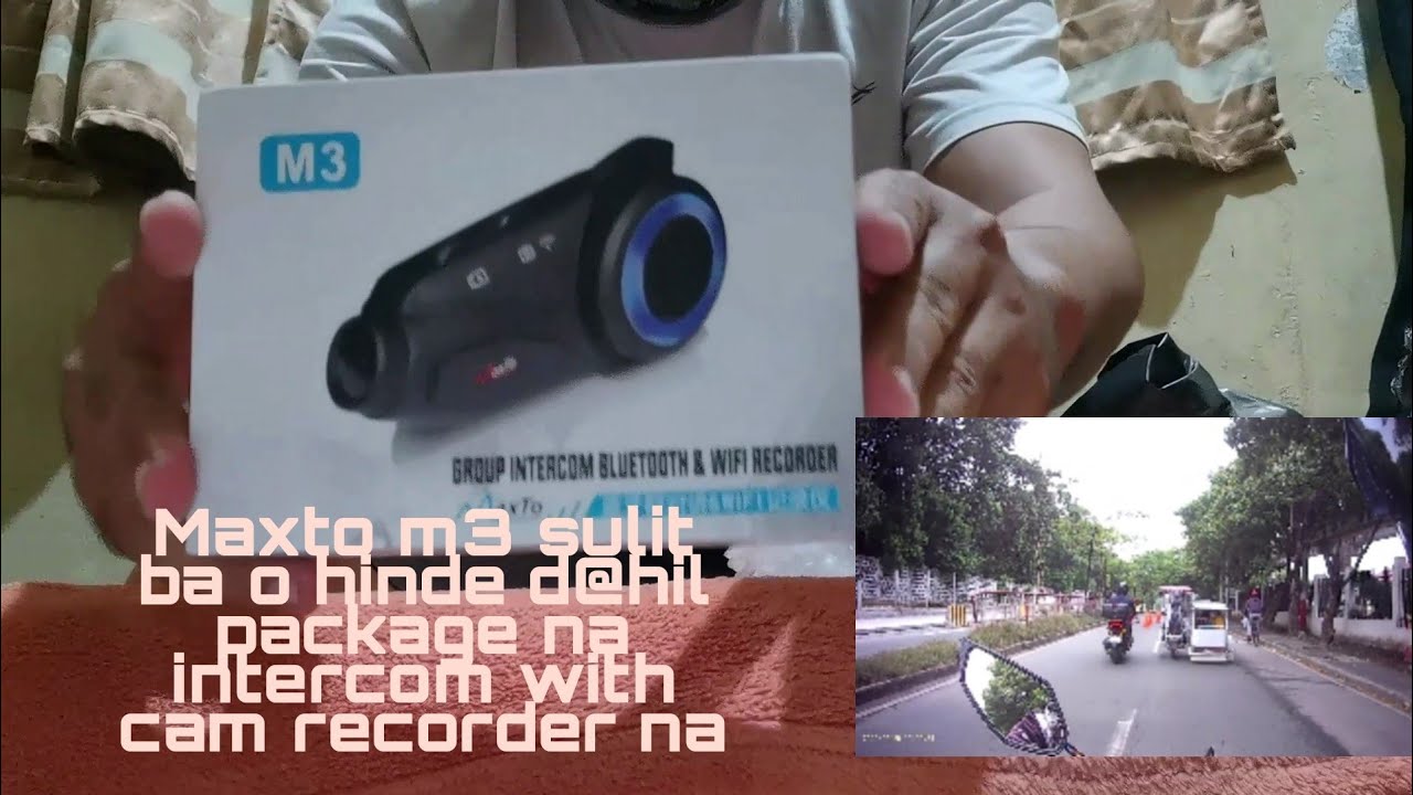 maxto m3 intercom with cam recorder
