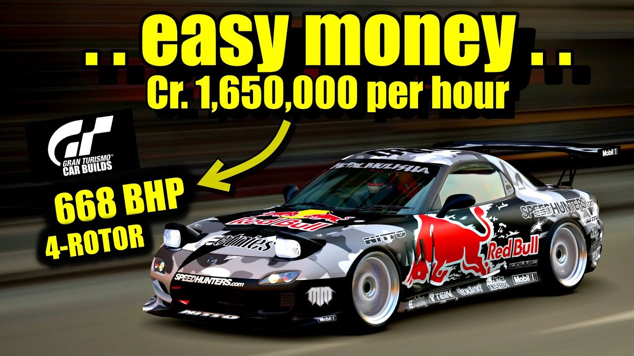 Easy Money Method GT7 | Mazda RX7 FD Engine Swap Tune | New update 1.50 | Gran Turismo 7 Money Grind