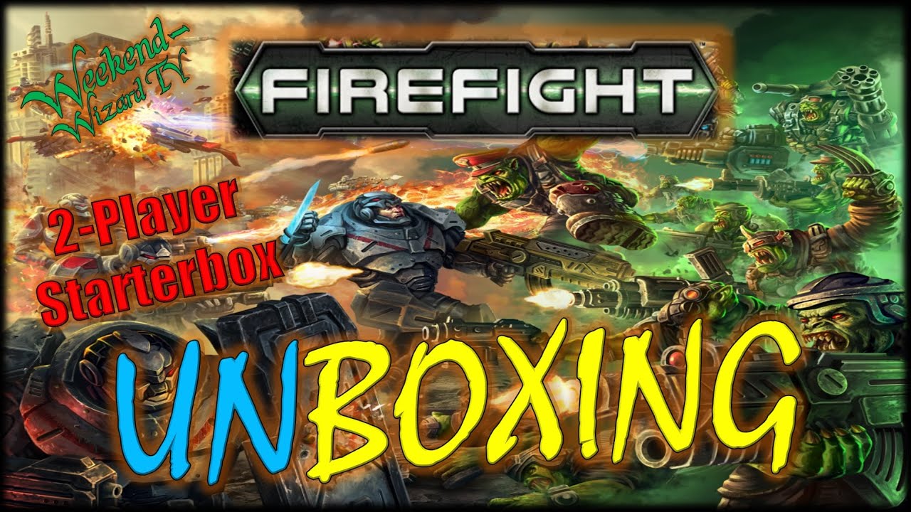 FIREFIGHT (Mantic): 2 Player STARTERBOX - UNBOXING