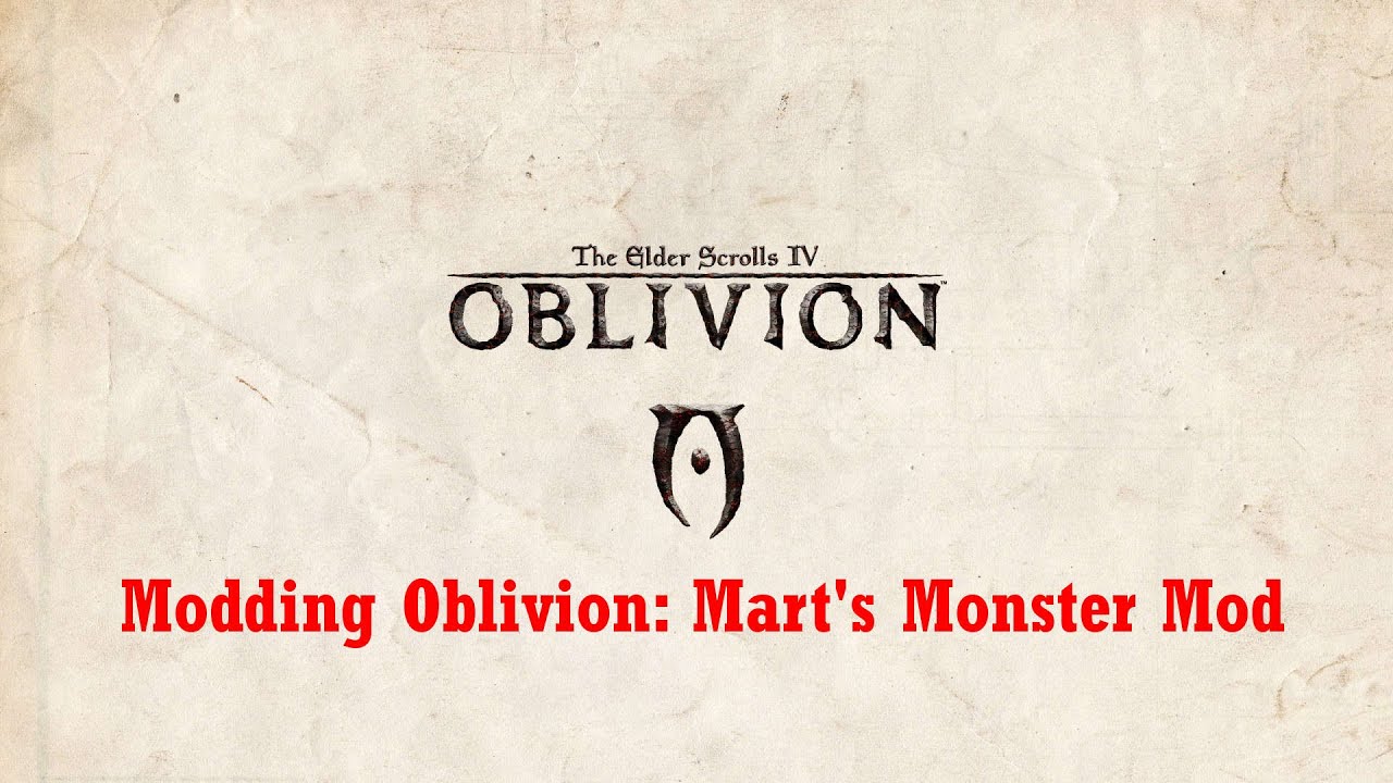 Oblivion Mod Showcase: Mart's Monster Mod & Installation [Oblivion]
