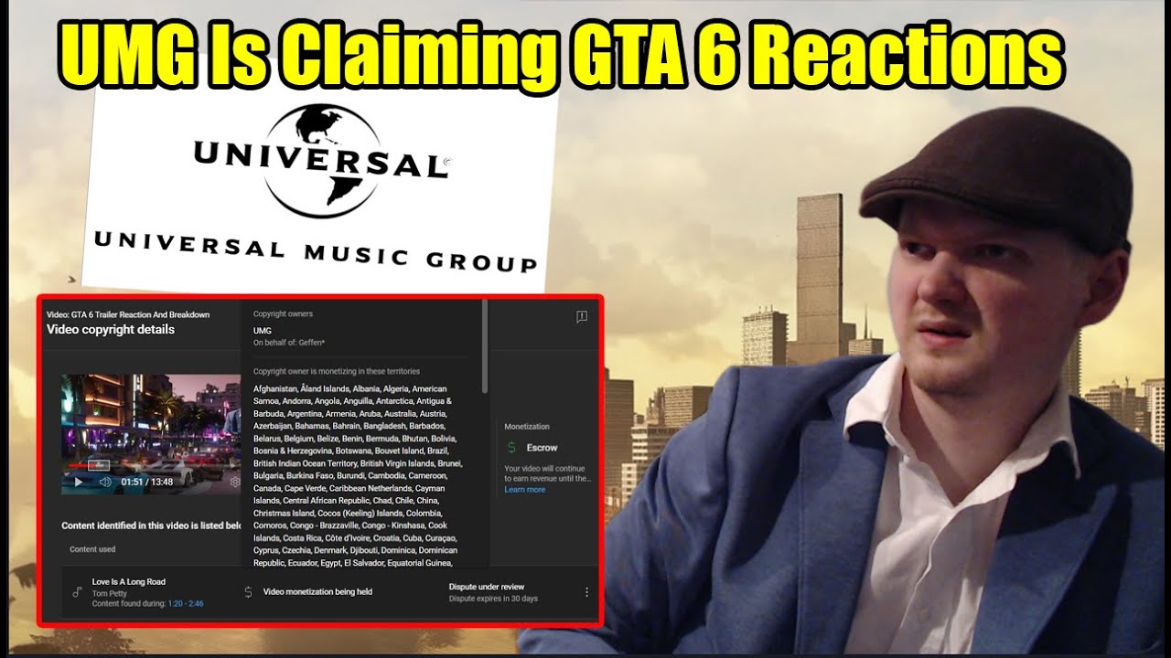 UMG is Copyright Claiming GTA 6 Reaction Videos!, This Copyirght Abuse Needs To End! Scumbag Company