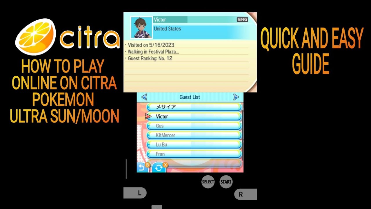 How To Play Multiplayer/Online on CITRA Android Pokemon Ultra Sun and Moon