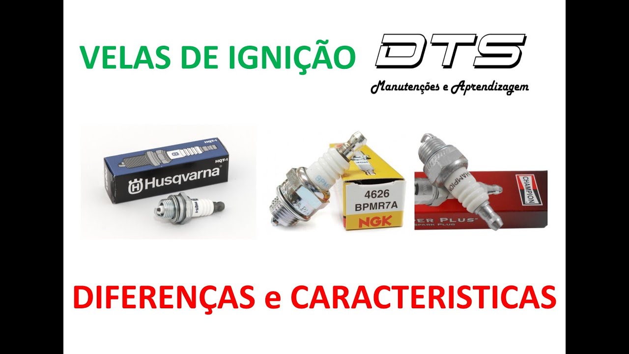 DTS - Velas de Ignição - Diferenças e Características - A vela da Husqvarna o que ela tem?