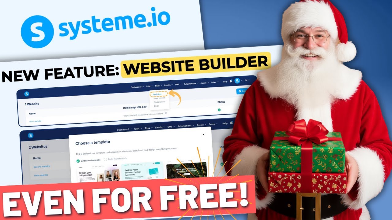 Бесплатный конструктор сайтов теперь доступен в Systeme!