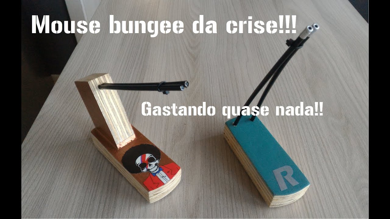 Como fazer Mouse bungee caseiro - DIY Mouse bungee da crise!