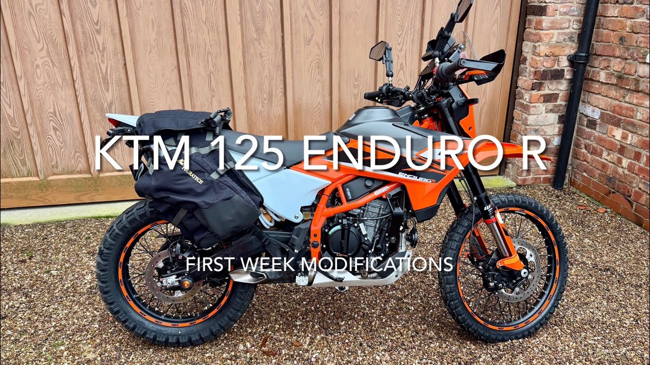KTM 125 (not 390) Enduro R - First Week Modifications