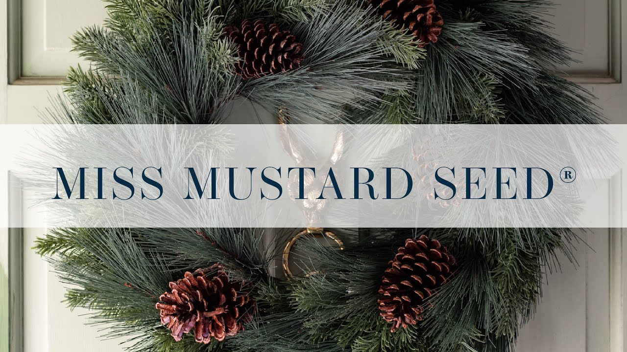 Fluffy Christmas Wreath Hack | Christmas Decorating Ideas | Miss Mustard Seed