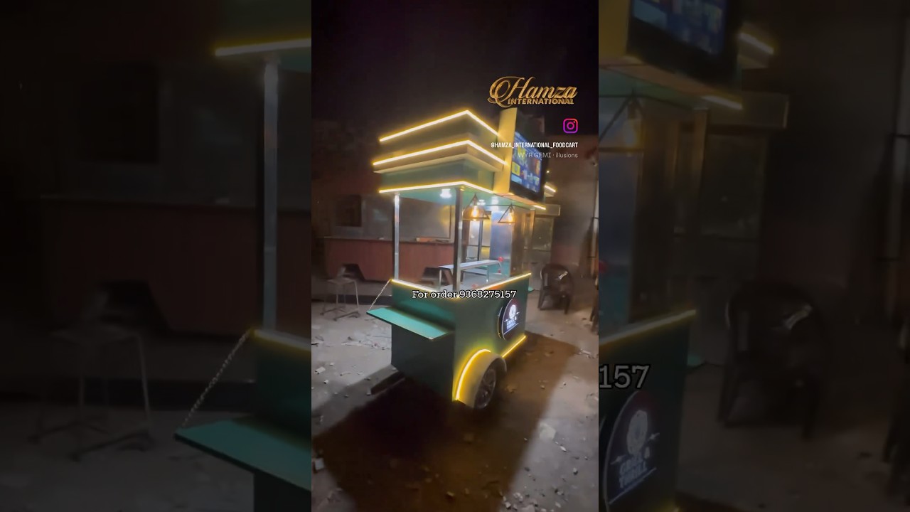 Shawarma cart food cart kiosk food truck order now 9368275157