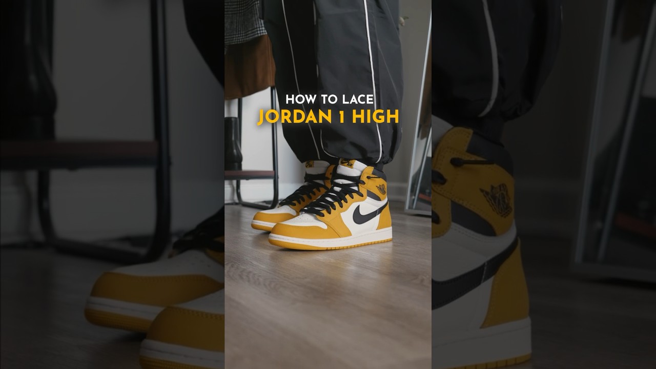 How To Lace Jordan 1 High&rsquo;s #sneakers #jordan1 #styletips #sneaker