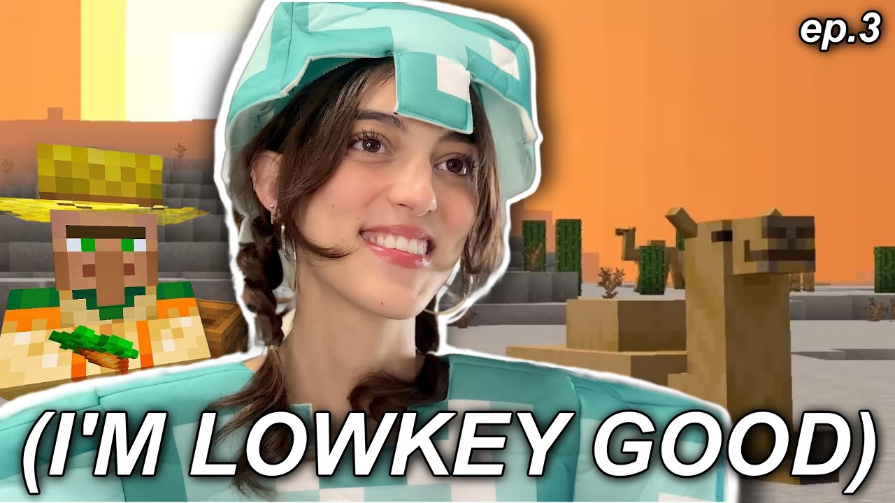 dumb girl has INSANE luck in Minecraft HARDCORE