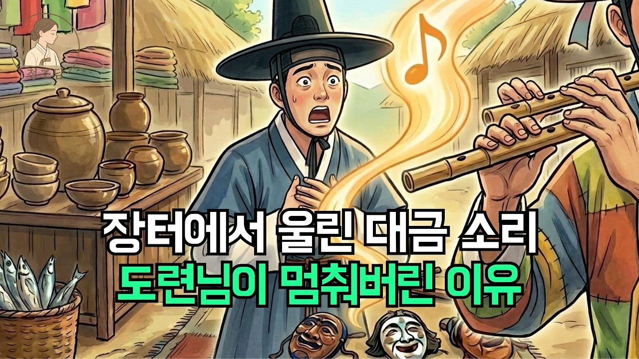 장터의 광대가 대금을 불자 양반집 도련님이 굳어버린 이유는? | 야담·민담·전설·설화·옛날이야기·오디오북
