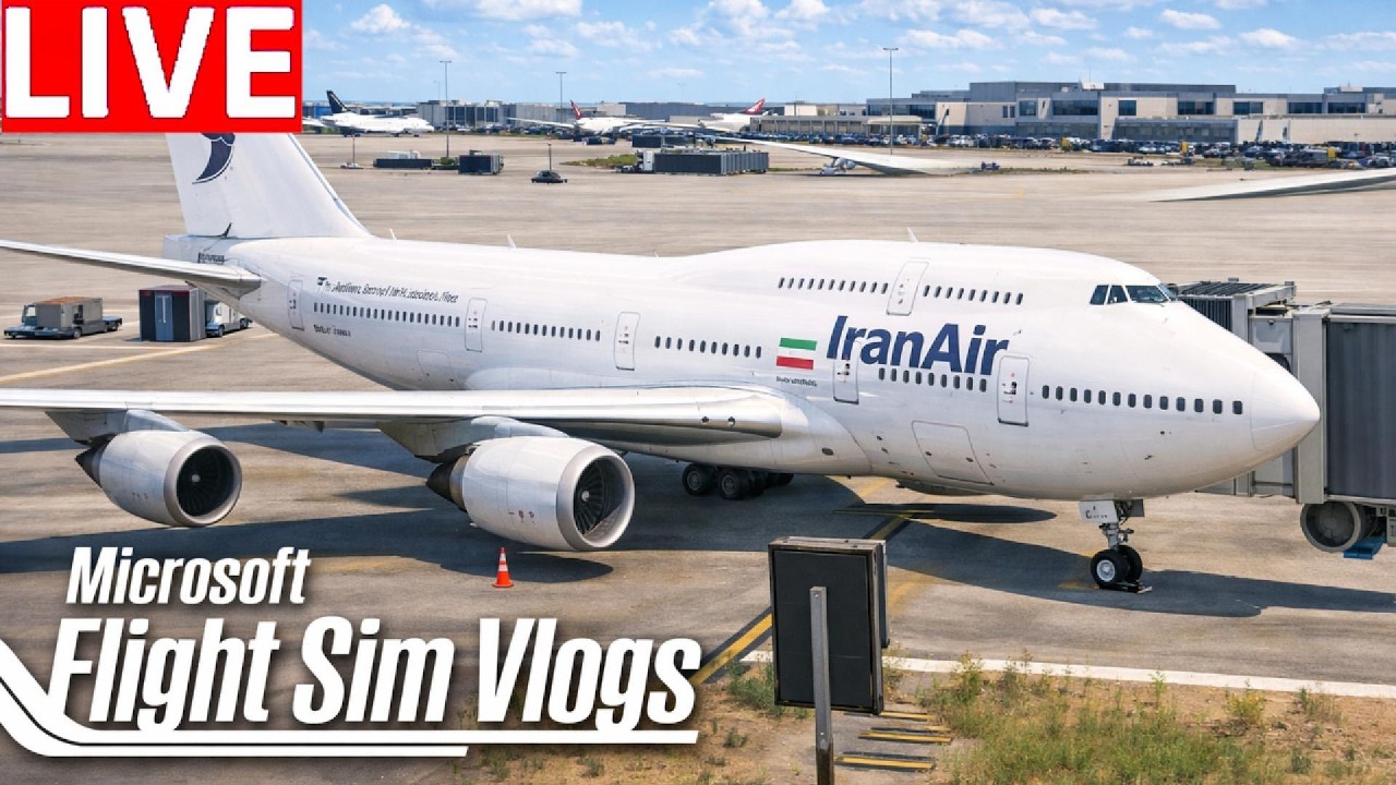 🔴Scary Boeing 747 Landing at Bahrain Intl Airport in STRONG Winds! 😱 (MSFS)