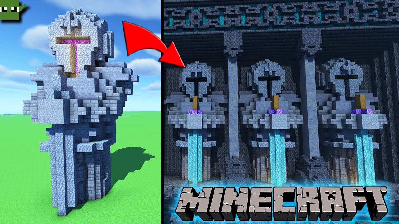 Как построить эпическую статую в Minecraft