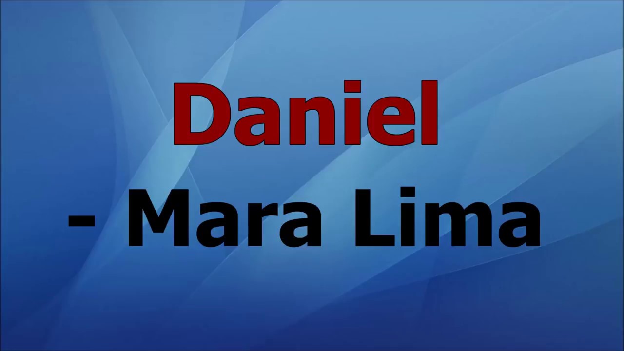 Daniel   Mara Lima playback com letra