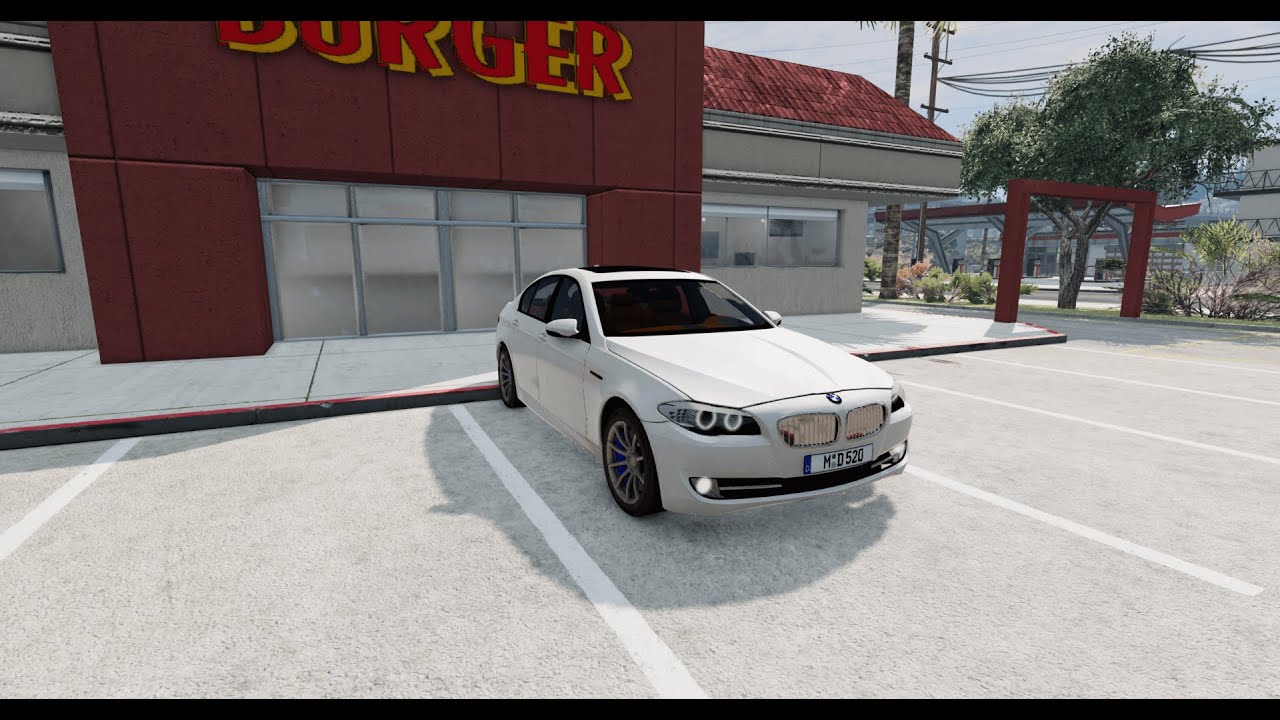 Driving Bmw F10 520D In Beamng