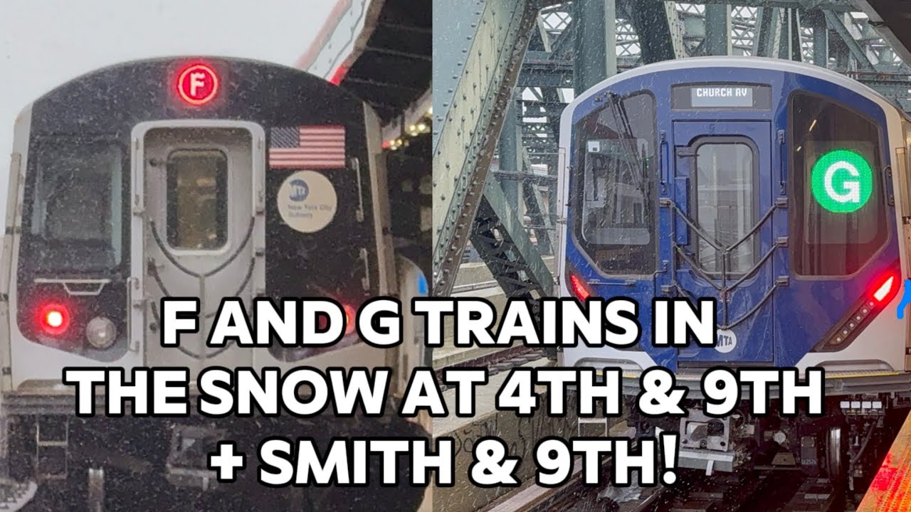 F & G Trains In The Snow!