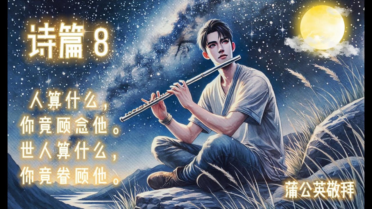 诗篇 8 - 诗篇原文歌曲🎵 |  一首深情的赞美敬拜之歌  -Psalm 8