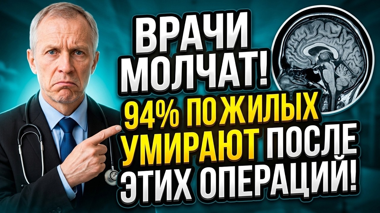 90% смертности? Врачи назвали 5 опасных операций после 60 😱
