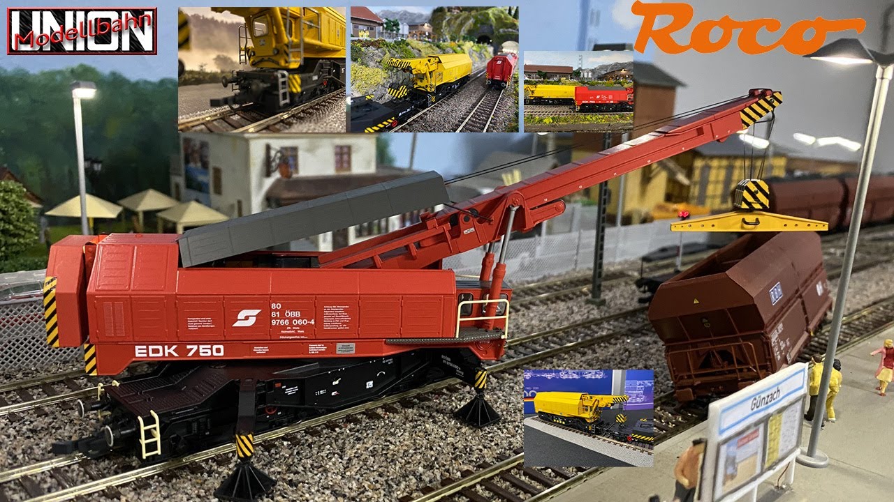 Eisenbahndrehkran DB & ÖBB im Härtetest mit Unfall - Roco - Spur H0 1:87 - Neuheit 2020 - Unboxing