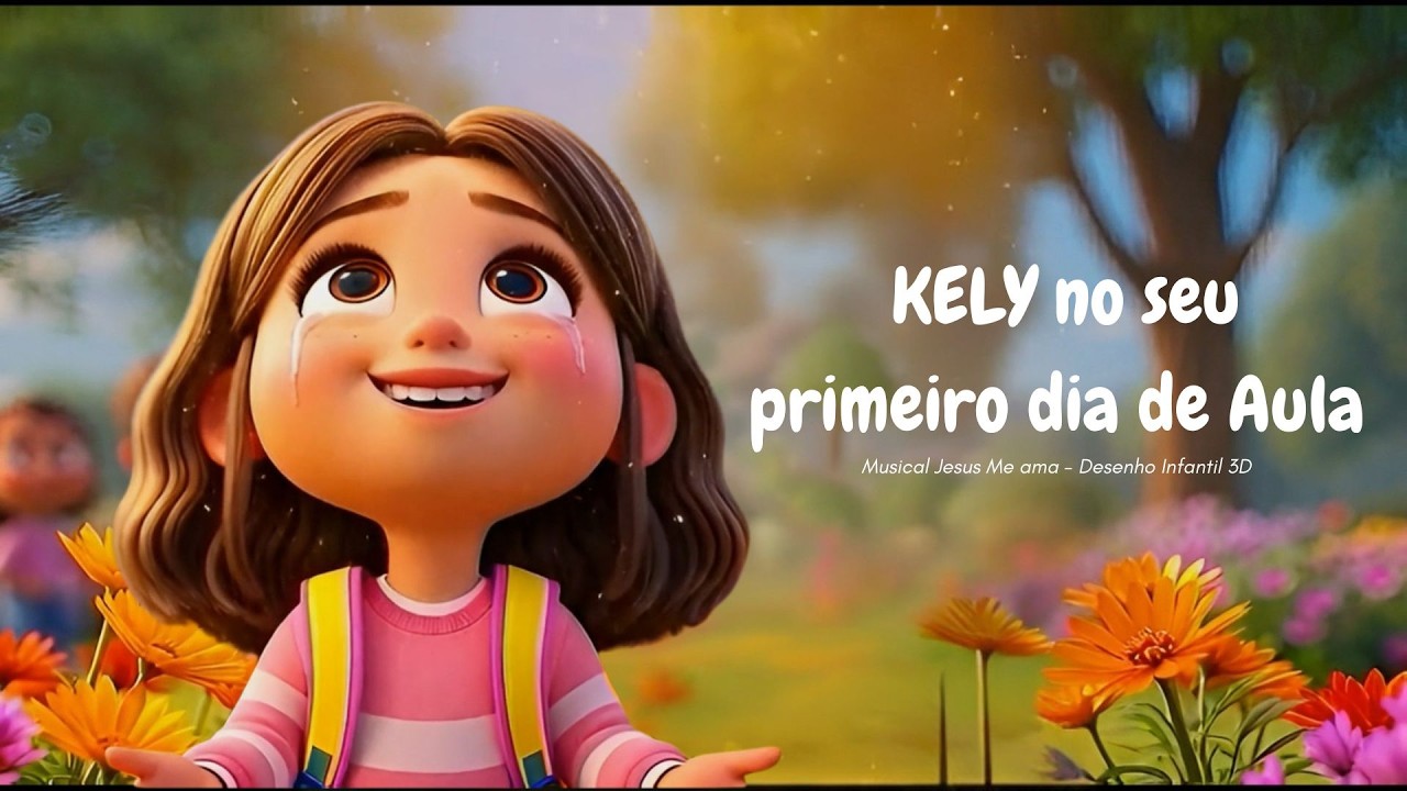 Meu primeiro dia de aula - (Musical) Jesus Me ama - Desenho Infantil 3D