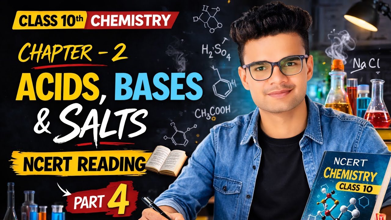 Acids, Bases and Salts | Class 10th | NCERT Book Reading #chemclue #class10chemistry