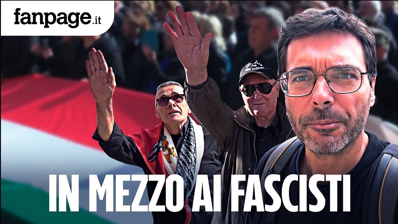A Predappio tra Mussolini e saluti nazisti: 