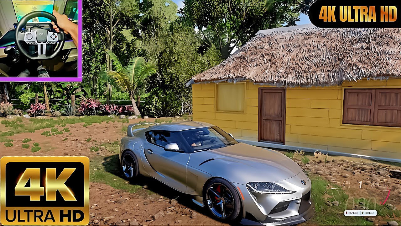 Supra Car 3000hp || Forza Horizon 5 Game || PXN V9 Gen 2 Steering Wheel