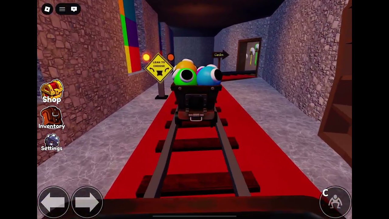Roblox rainbow friends roller coaster monsters try to get me!