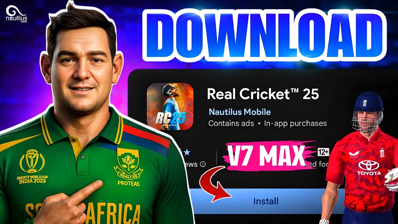 😮Download Now! Real Cricket 25 7+ Max⚡ | New Cut Scenes & Gameplay | RC25 V7+ Max 