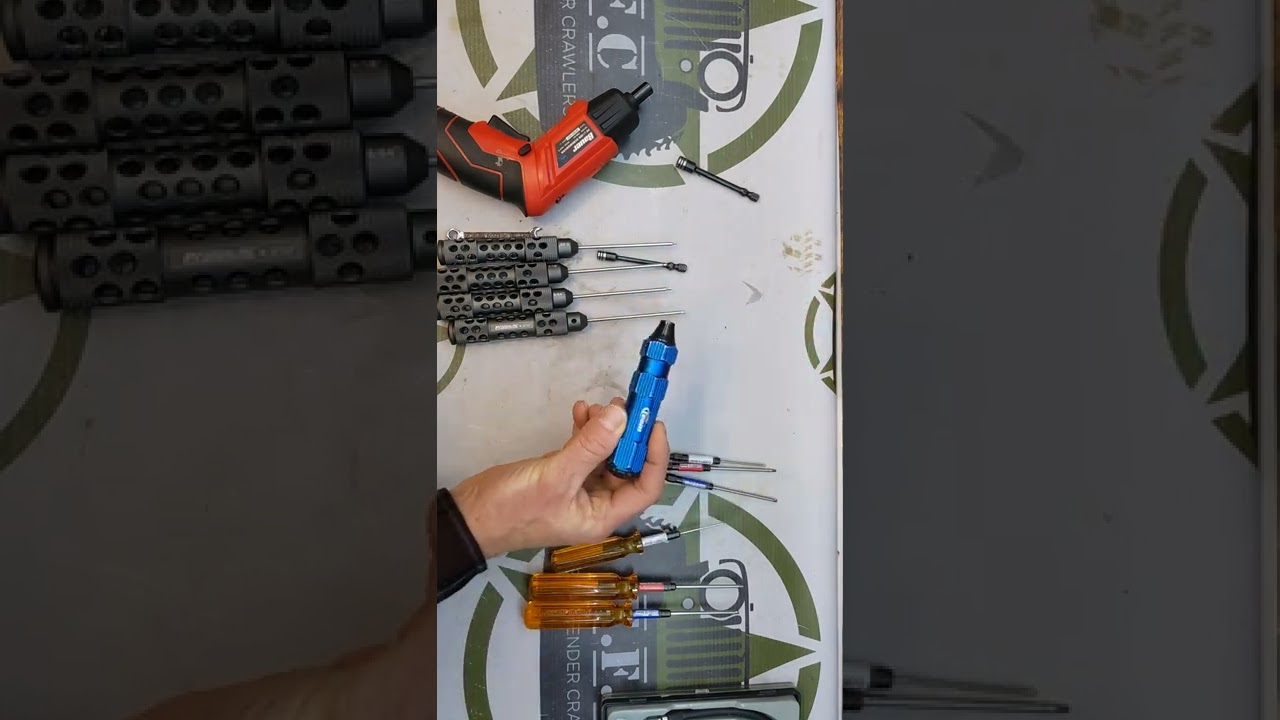 Let's talk RC tools. hex drivers, drills, nut drivers. rc rock crawler building
