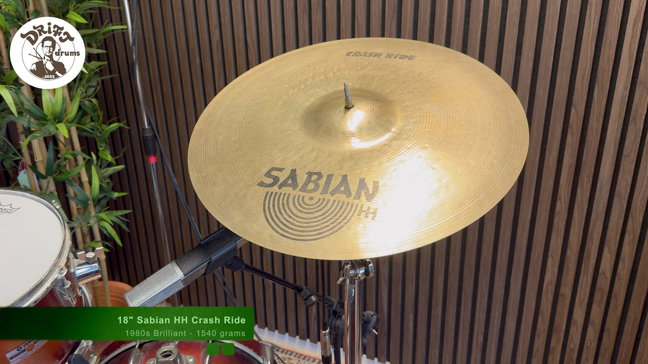 DRIFT DRUMS - 18" Sabian 1980s HH Crash Ride 1540gr