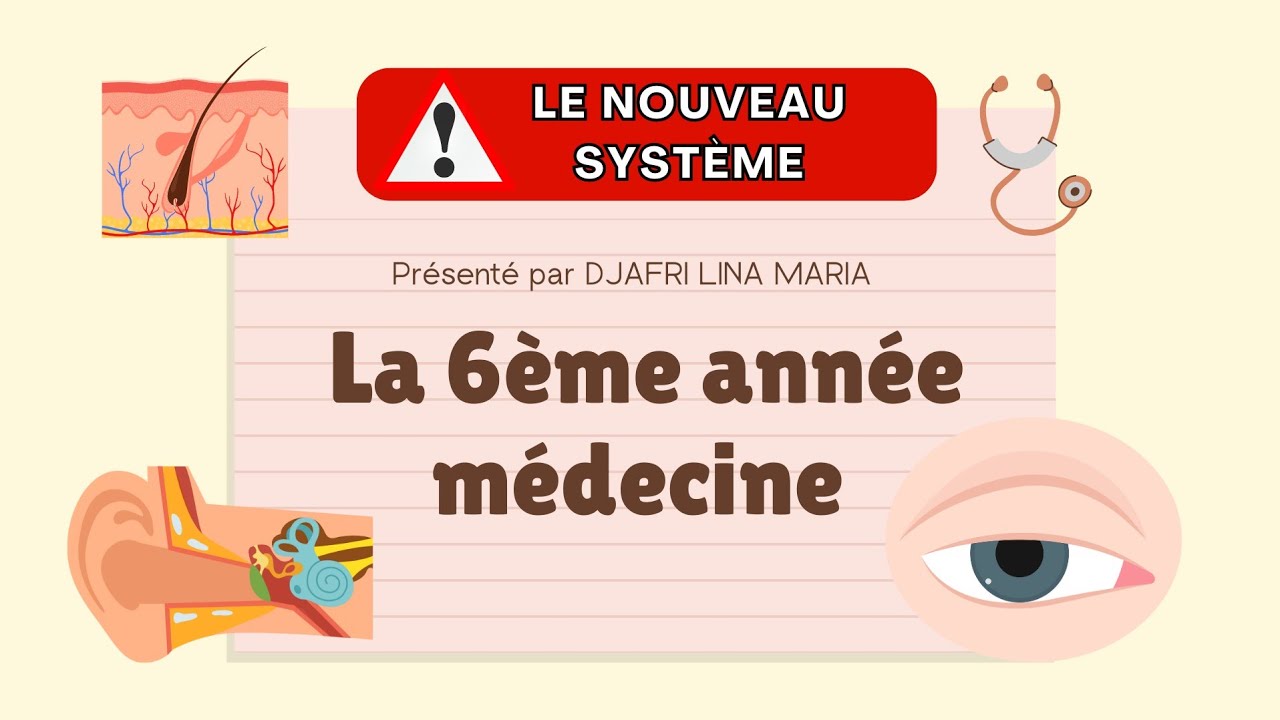 🔴NOUVEAU SYSTEME 🔴 6eme annee medecine guide complet سنة سادسة طب الجزائر