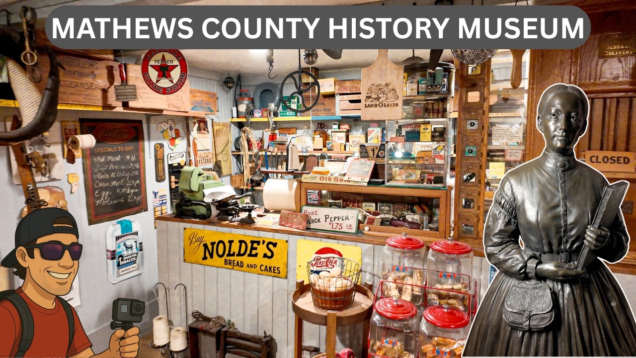 Great collection of Americana at the MATHEWS COUNTY HISTORY MUSEUM