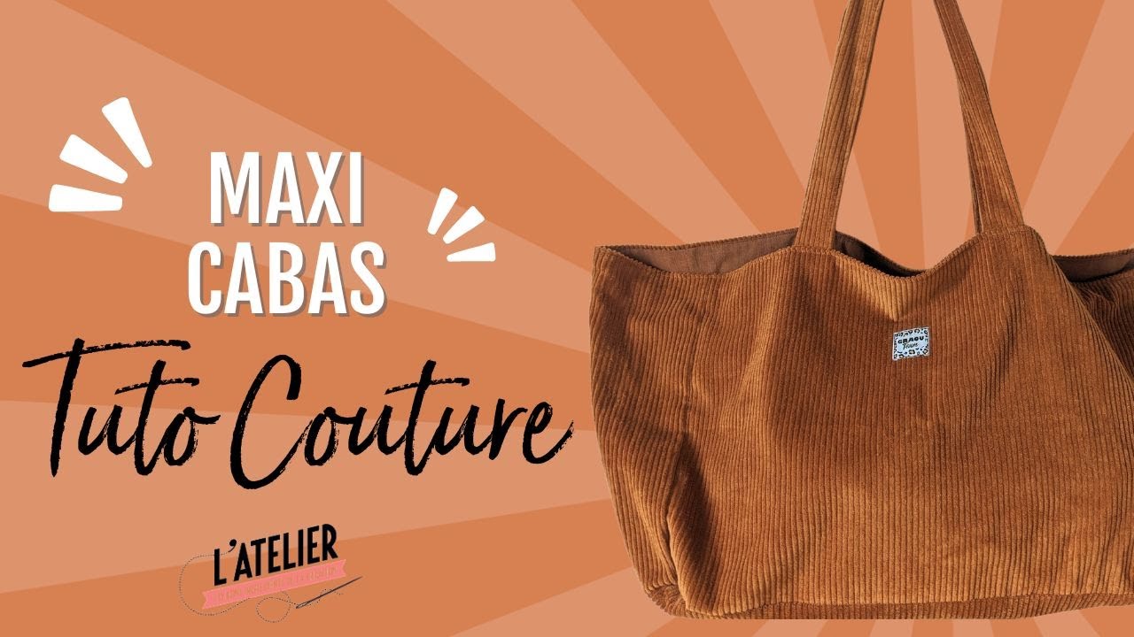 Tuto gratuit : coudre un Maxi Cabas