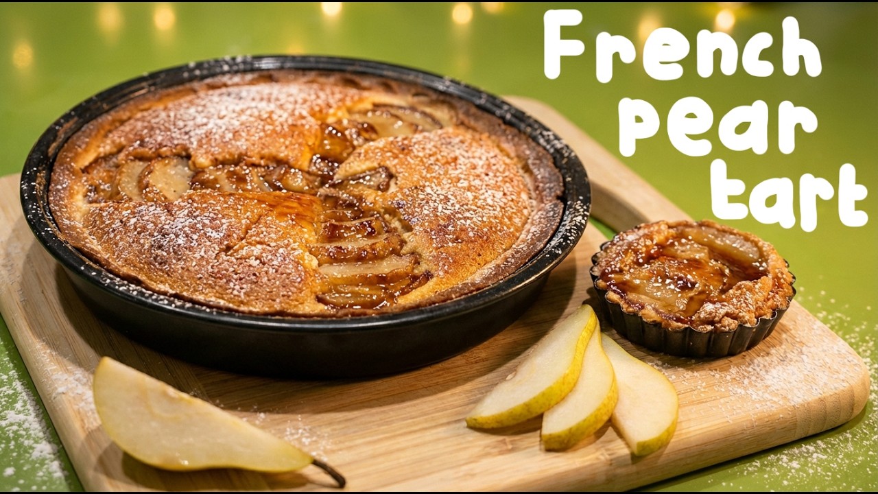 French Pear and Almond tart. What's for Dessert