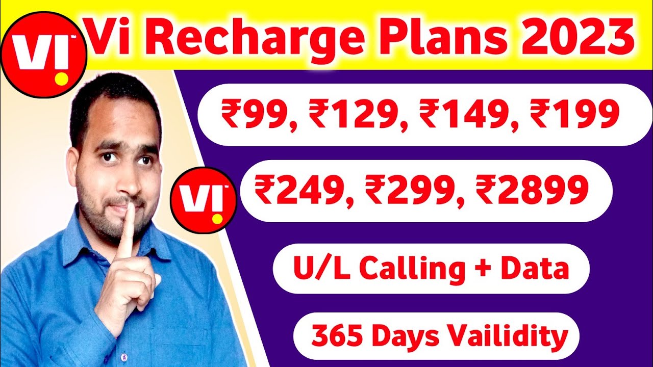 Vi New Prepaid Plans 2023 | Vi Validity Recharge Plans | Vodafone Idea U/L Calling & Data Plans 2023