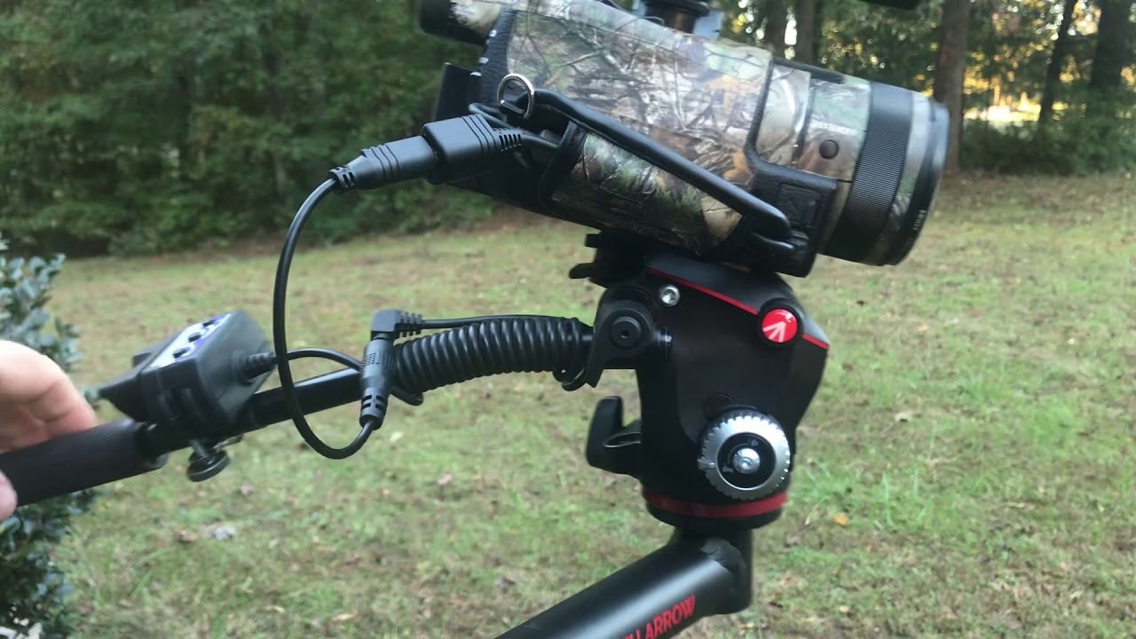 Sony remote options for self filming/one hand operation.