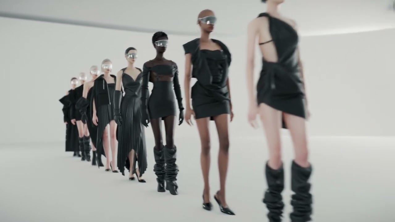 MEESRI - Echoes In Black Collection - Digital Runway Presentation + Behind The Scenes #fashionshow