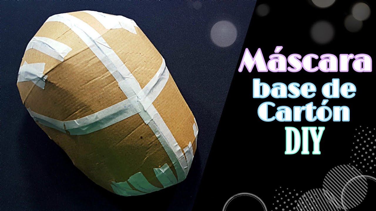 DIY- Máscara Base Hecha de Cartón ||Plantilla Gratis para Descargar||