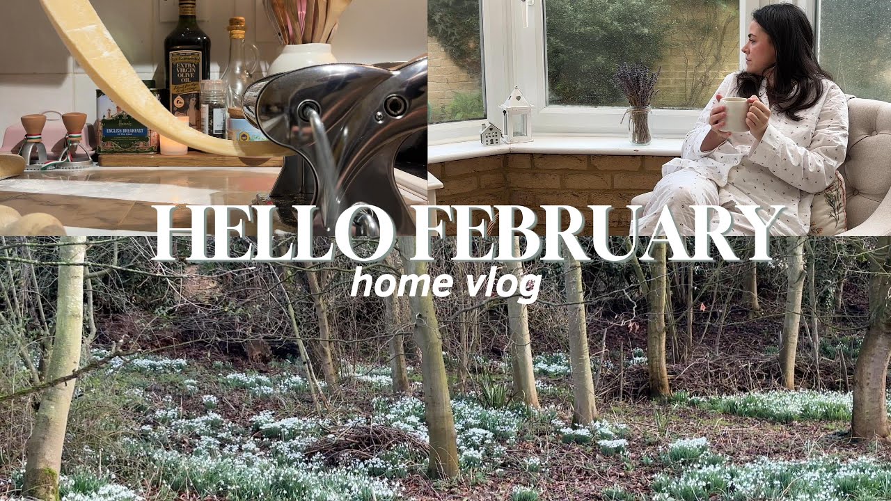 HOME VLOG 🤍 first signs of spring, pasta making, & countryside weekend vlog