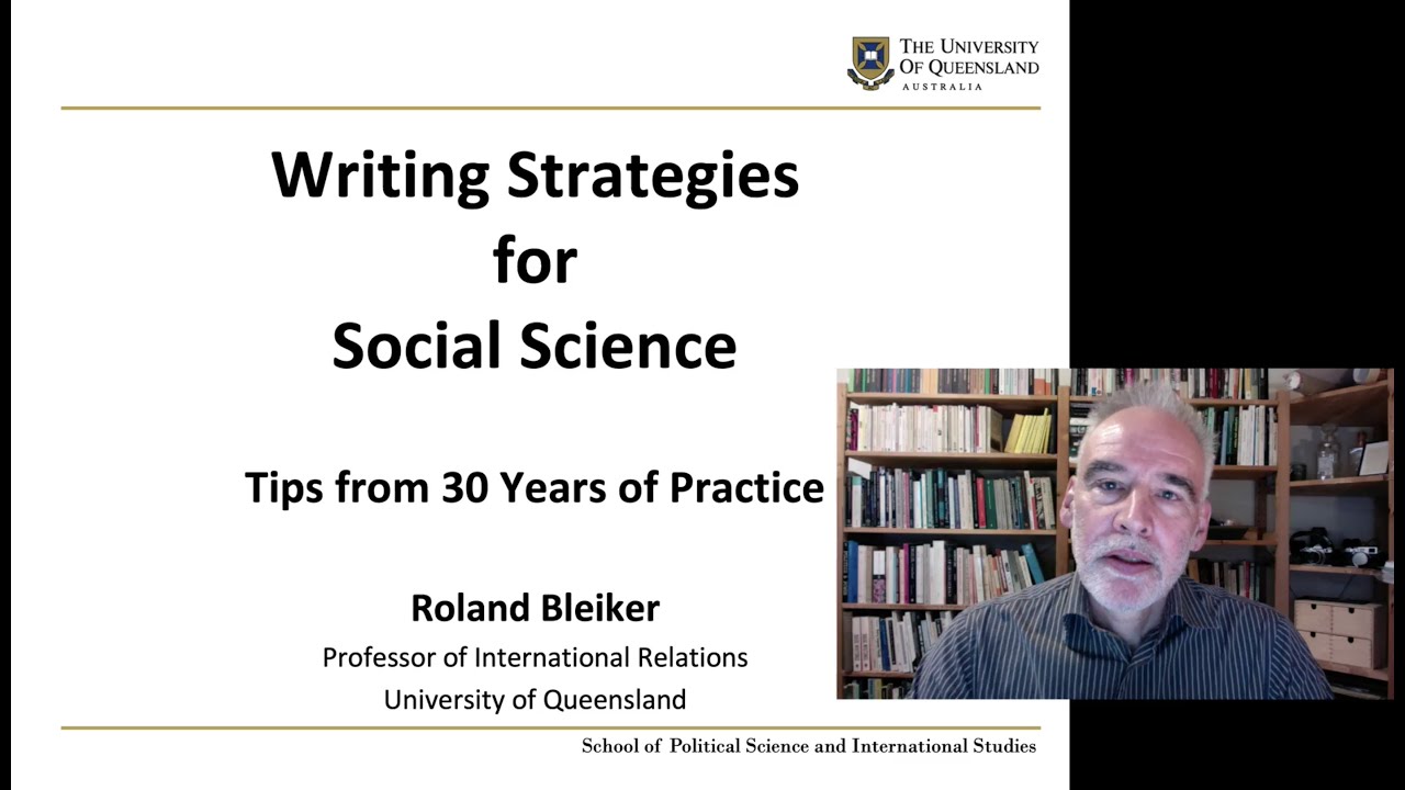 Writing Strategies for Social Science: Tips from 30 Years of Practice