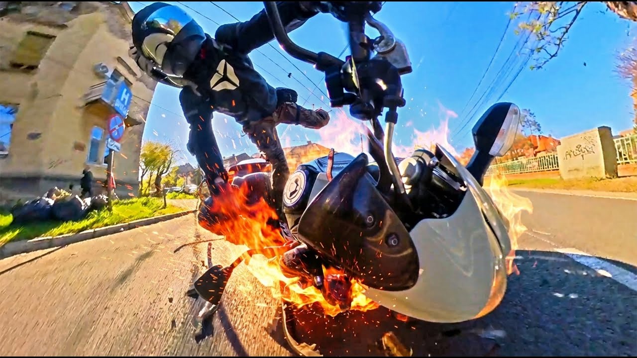 Most Insane Motorcycle Crashes & Moments